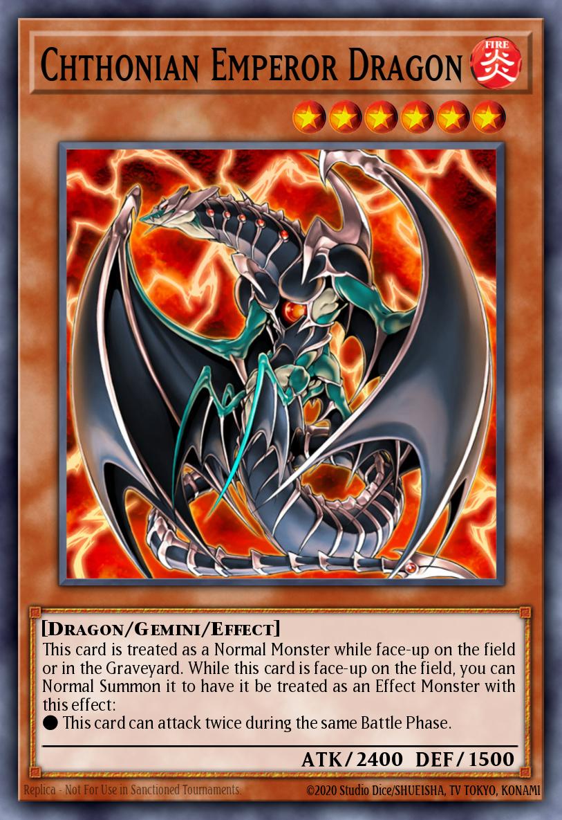 ヘルカイザー・ドラゴン TAEV-019 レリーフ（Chthonian Emperor Dragon）