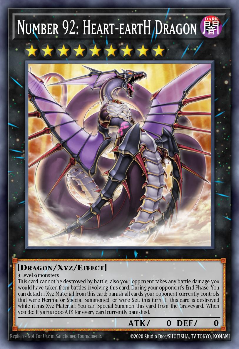 No.92 偽骸神龍 Heart-eartH Dragon CBLZ-045 レリーフ（Number 92 Heart eartH Dragon）