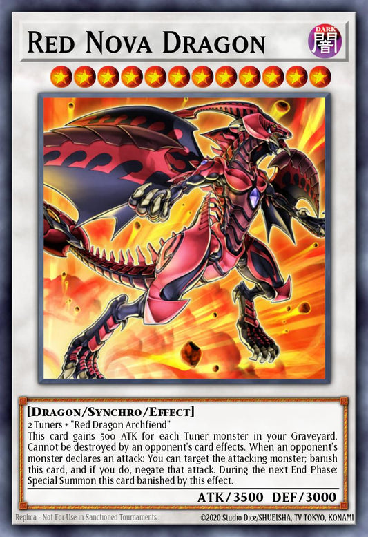 スカーレッド・ノヴァ・ドラゴン STBL-042 レリーフ（Red Nova Dragon）